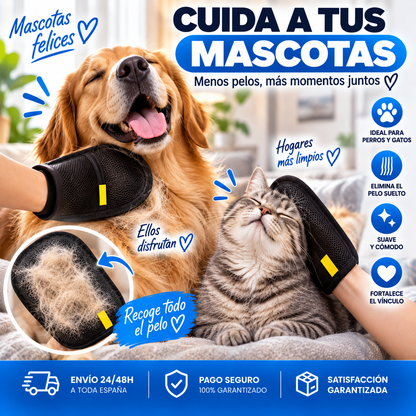 Manopla quita pelos mascota