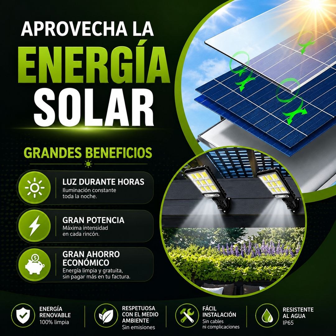 Farola solar | Ilumina Tus Exteriores | Sin Gastar Electricidad