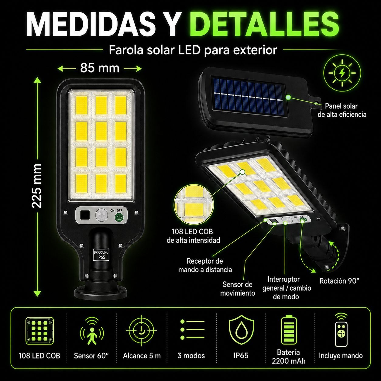 Farola solar | Ilumina Tus Exteriores | Sin Gastar Electricidad